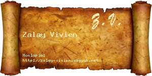 Zalay Vivien névjegykártya